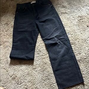 Zara Black Flare Wide Leg Jeans